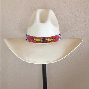 «Gus» western cowboy/cowgirl straw hat - cream